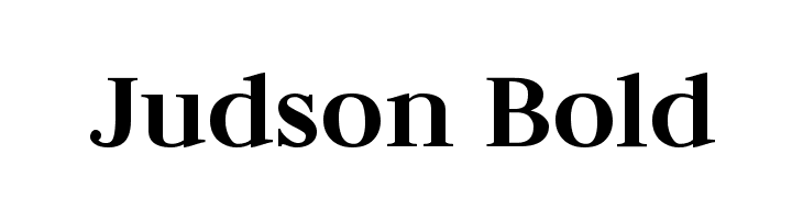 Judson Bold Font