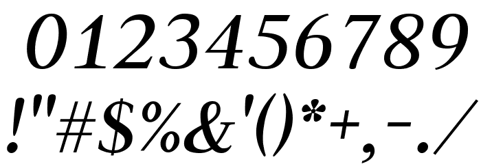 Judson Italic Font OTHER CHARS