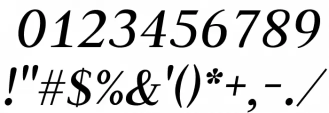 Judson Italic Font OTHER CHARS