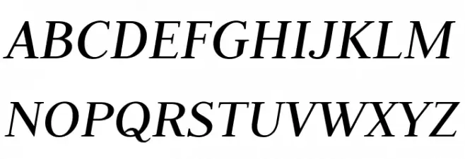 Judson Italic Шрифта ВЕРХНИЙ