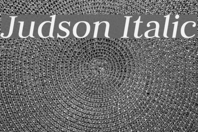 Judson Italic Font examples
