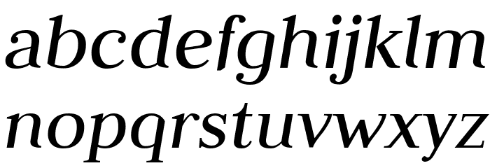 Judson Italic Font LOWERCASE
