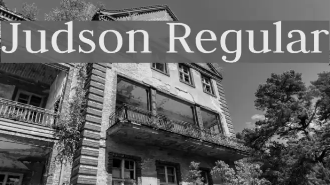 Judson Regular Font examples