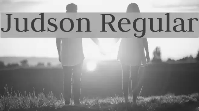 Judson Regular Font examples