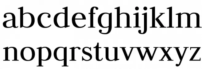 Judson Regular फ़ॉन्ट लोअरकेस