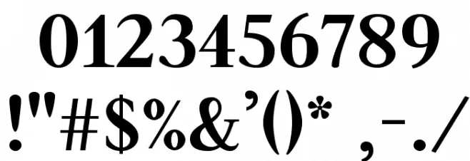 JudsonBold Font OTHER CHARS