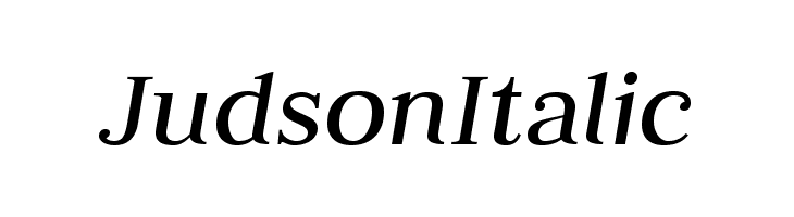 JudsonItalic Font