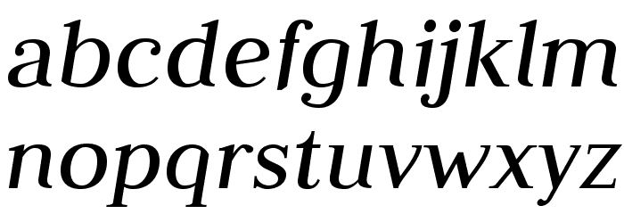 JudsonItalic Font LOWERCASE