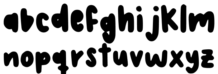 Judymlky Regular Font LOWERCASE