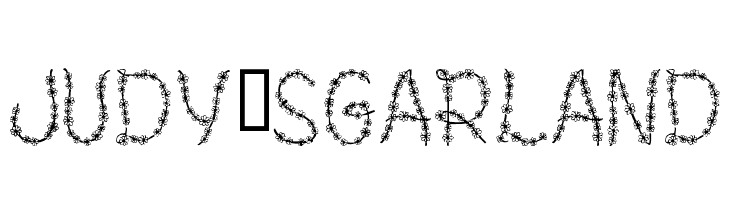 Judy's Garland  Frei Schriftart Herunterladen