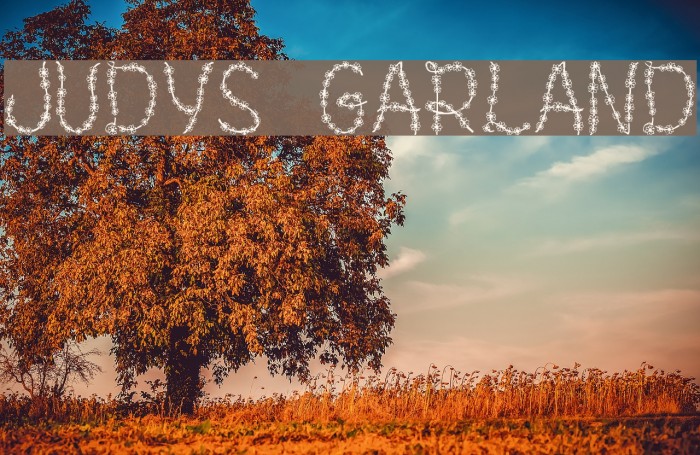 Judy's Garland لخطوط تنزيل examples