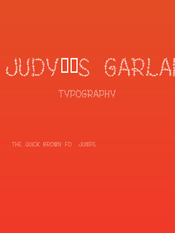 Judy's Garland Poster