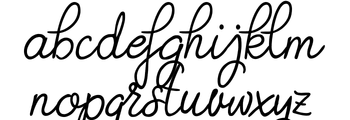 Judyth Demo Font LOWERCASE