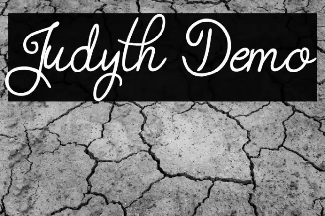 Judyth Demo Шрифта examples