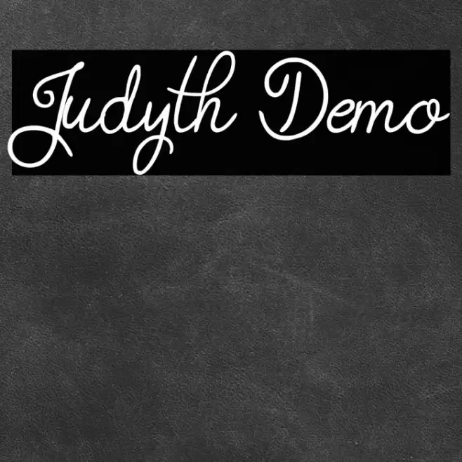 Judyth Demo Шрифта examples