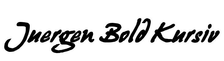 Juergen Bold Kursiv  Frei Schriftart Herunterladen