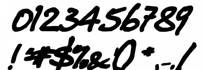 Juergen Bold Kursiv Font OTHER CHARS