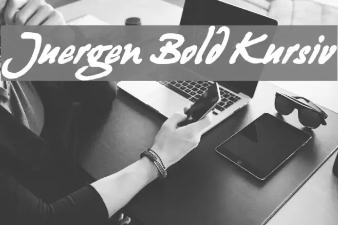 Juergen Bold Kursiv Font examples