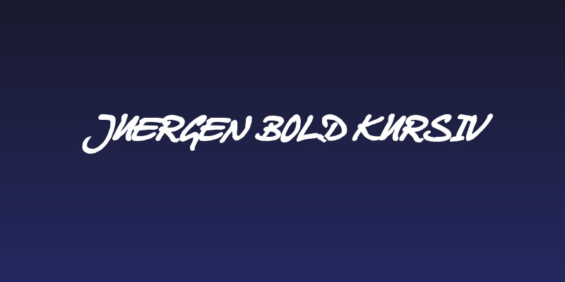 Juergen Bold Kursiv Social Header