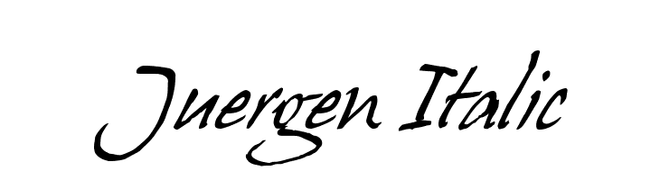 Juergen Italic Font