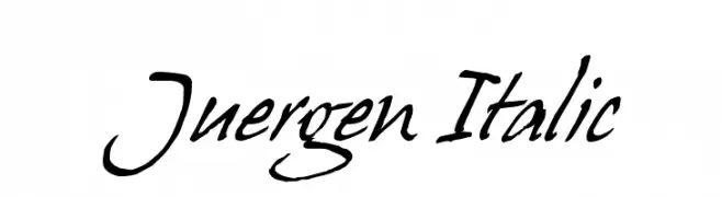 Juergen Italic  لخطوط تنزيل