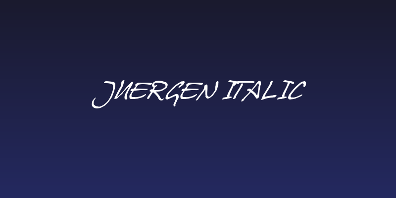 Juergen Italic Social Header