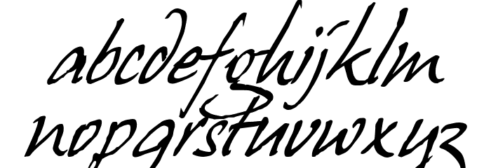 Juergen Italic Font LOWERCASE