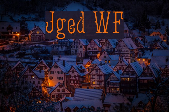 Jugend WF Font examples