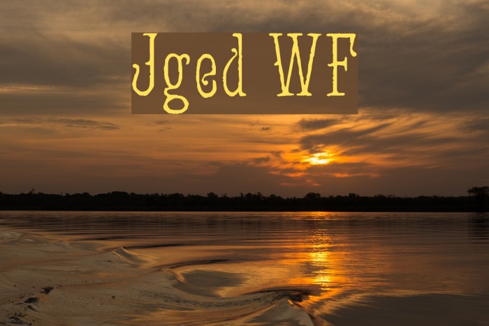 Jugend WF Font examples