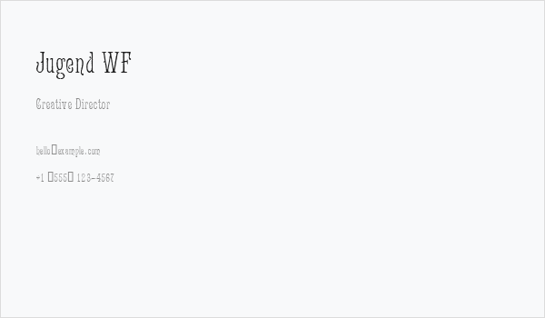 Jugend WF Business Card