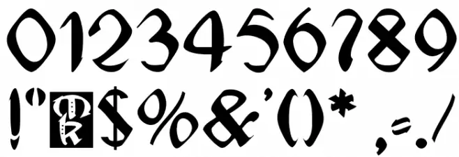 Jugendstil-Medium Font OTHER CHARS