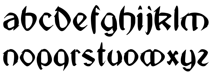 Jugendstil-Medium Font LOWERCASE