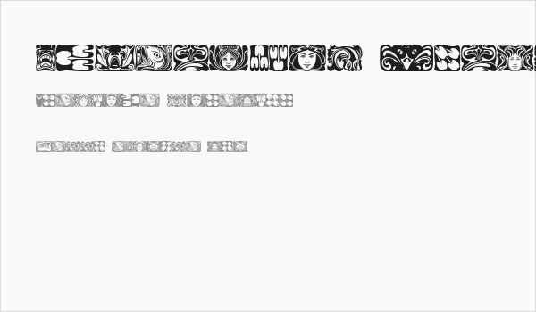 Jugendstil Ornamente Business Card