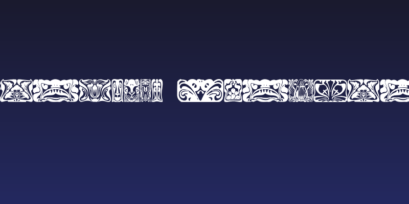 Jugendstil Ornamente Social Header