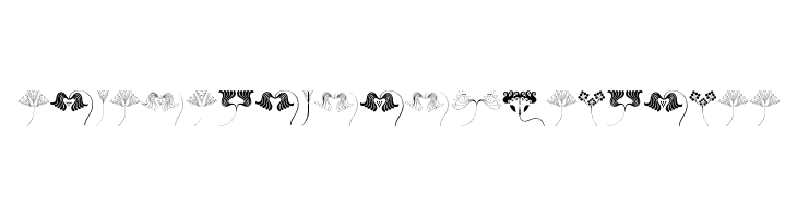 JugendstilFlowersFree  Frei Schriftart Herunterladen