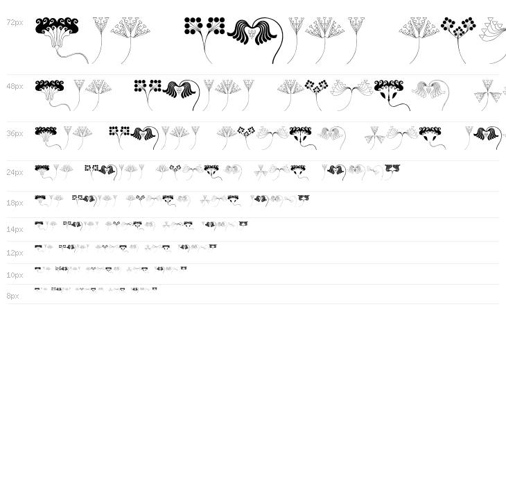 JugendstilFlowersFree Waterfall