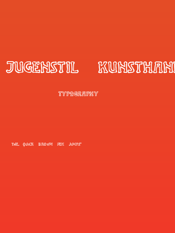 Jugenstil Kunsthand Demo Poster