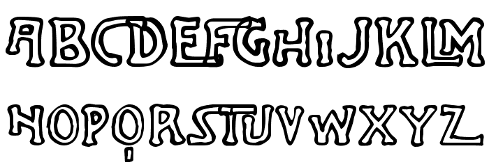 Jugenstil Kunsthand Demo Font LOWERCASE