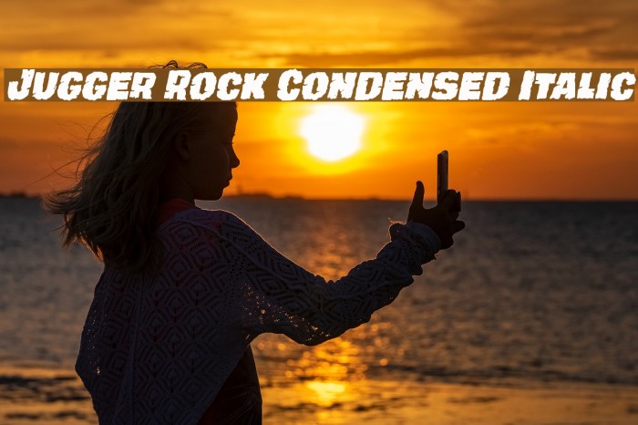 Jugger Rock Condensed Italic Font examples