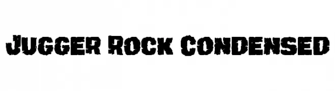 Jugger Rock Condensed  Descarca Fonturi Gratis