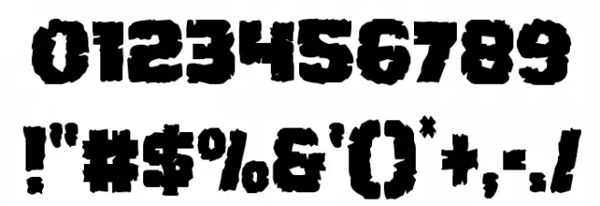 Jugger Rock Condensed Font OTHER CHARS