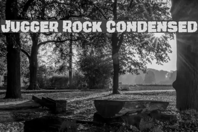 Jugger Rock Condensed Font examples