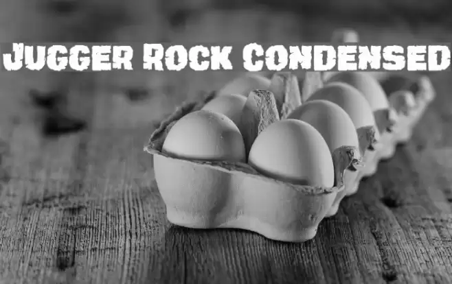 Jugger Rock Condensed Font examples