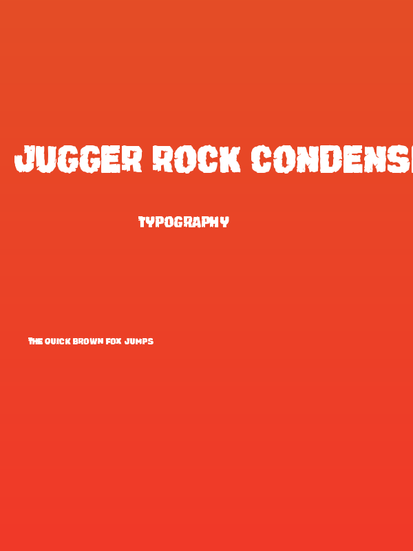 Jugger Rock Condensed Poster