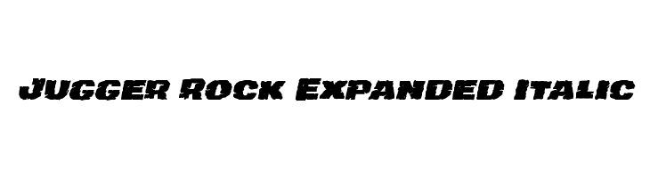 Jugger Rock Expanded Italic  Скачать бесплатные шрифты