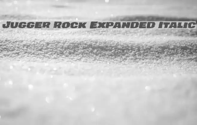 Jugger Rock Expanded Italic Font examples