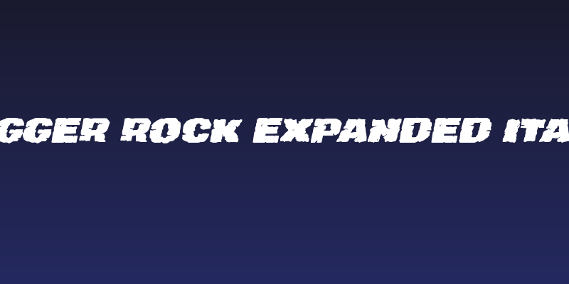 Jugger Rock Expanded Italic Social Header