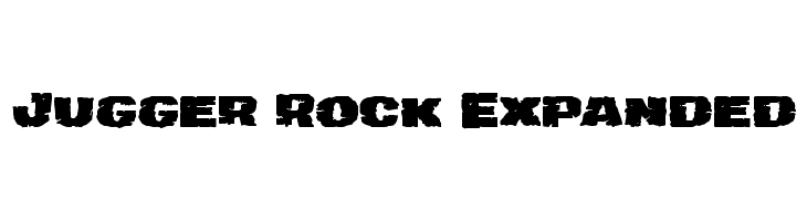 Jugger Rock Expanded  font caratteri gratis