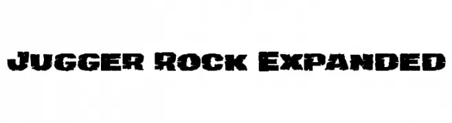 Jugger Rock Expanded  नि: शुल्क फ़ॉन्ट्स डाउनलोड