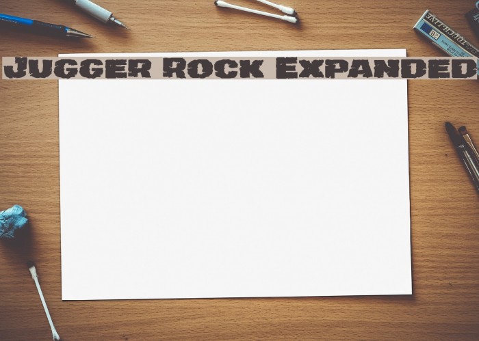 Jugger Rock Expanded Font examples